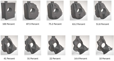 Iterative Removal of Material based on Volume Fraction